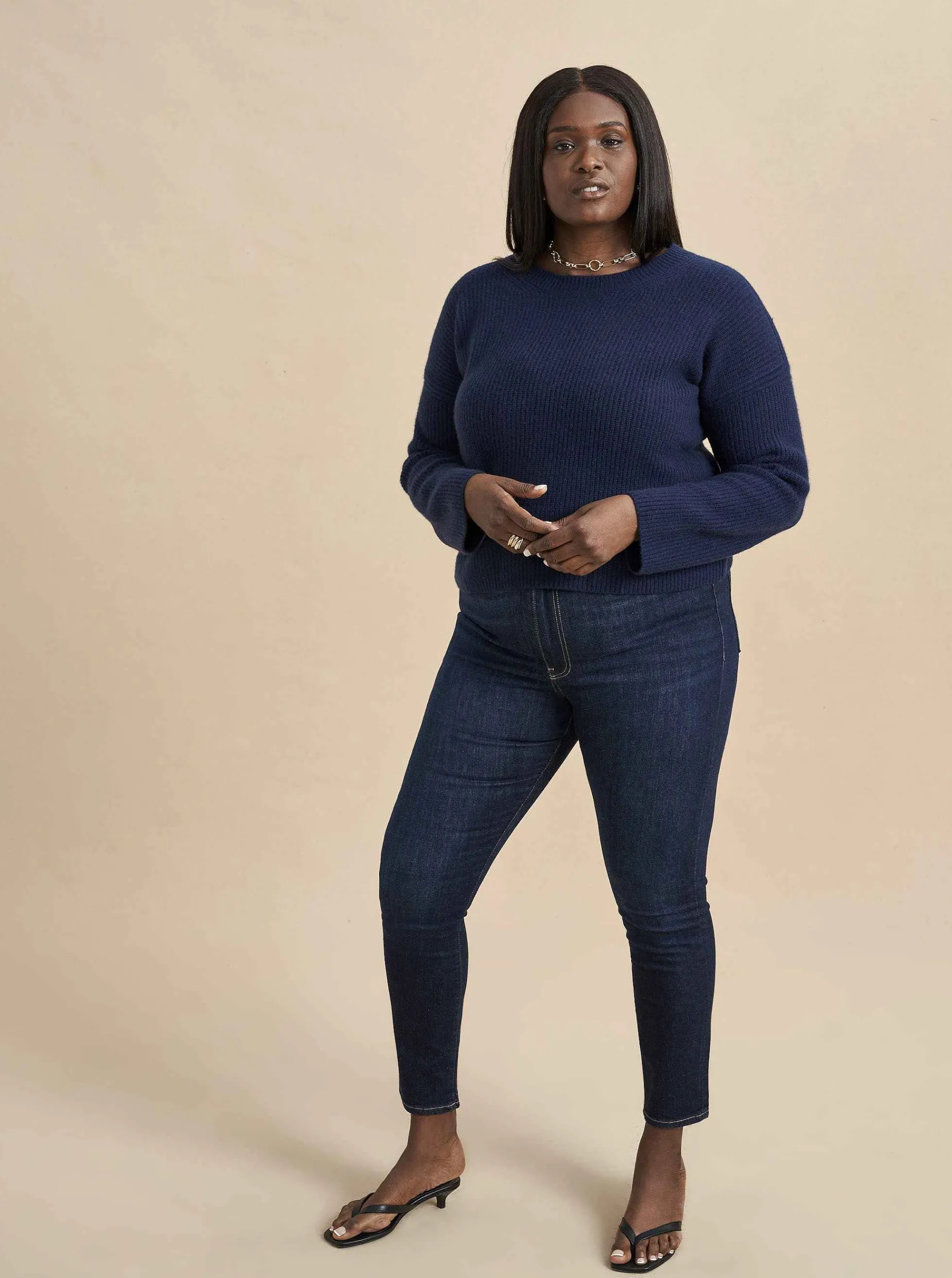 La Ligne Mini Toujours Sweater Navy Sale