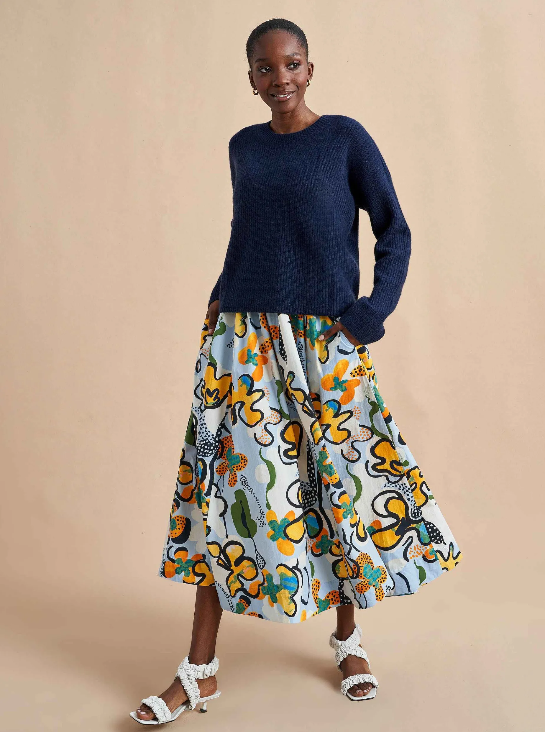 La Ligne Mini Toujours Sweater Navy Sale