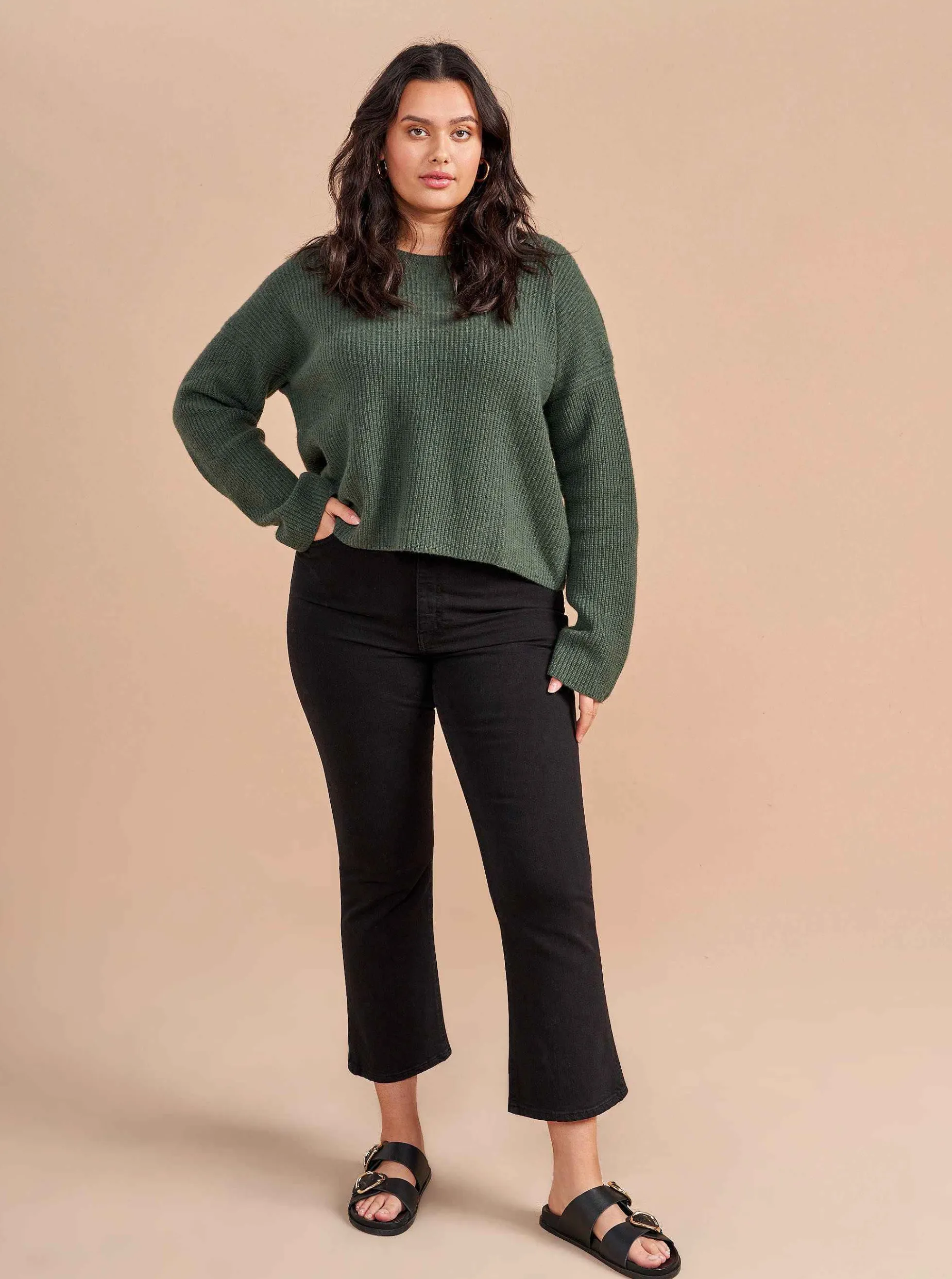 La Ligne Mini Toujours Sweater Army Outlet