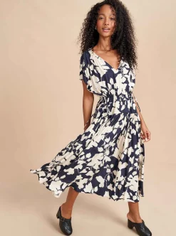 La Ligne Natalie Dress Navy/Cream Outlet