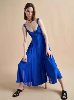La Ligne Paulina Dress Electric Blue Clearance