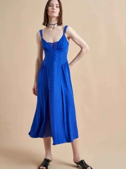 La Ligne Paulina Dress Electric Blue Clearance