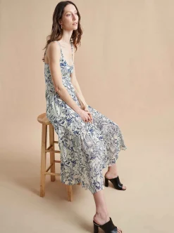 La Ligne Paulina Dress Blue Toile Clearance