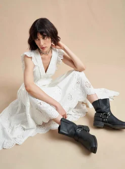 La Ligne Pointelle Marta Dress Ivory Store