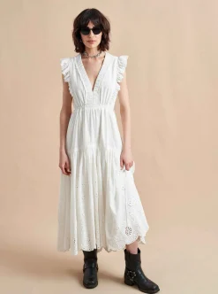La Ligne Pointelle Marta Dress Ivory Store