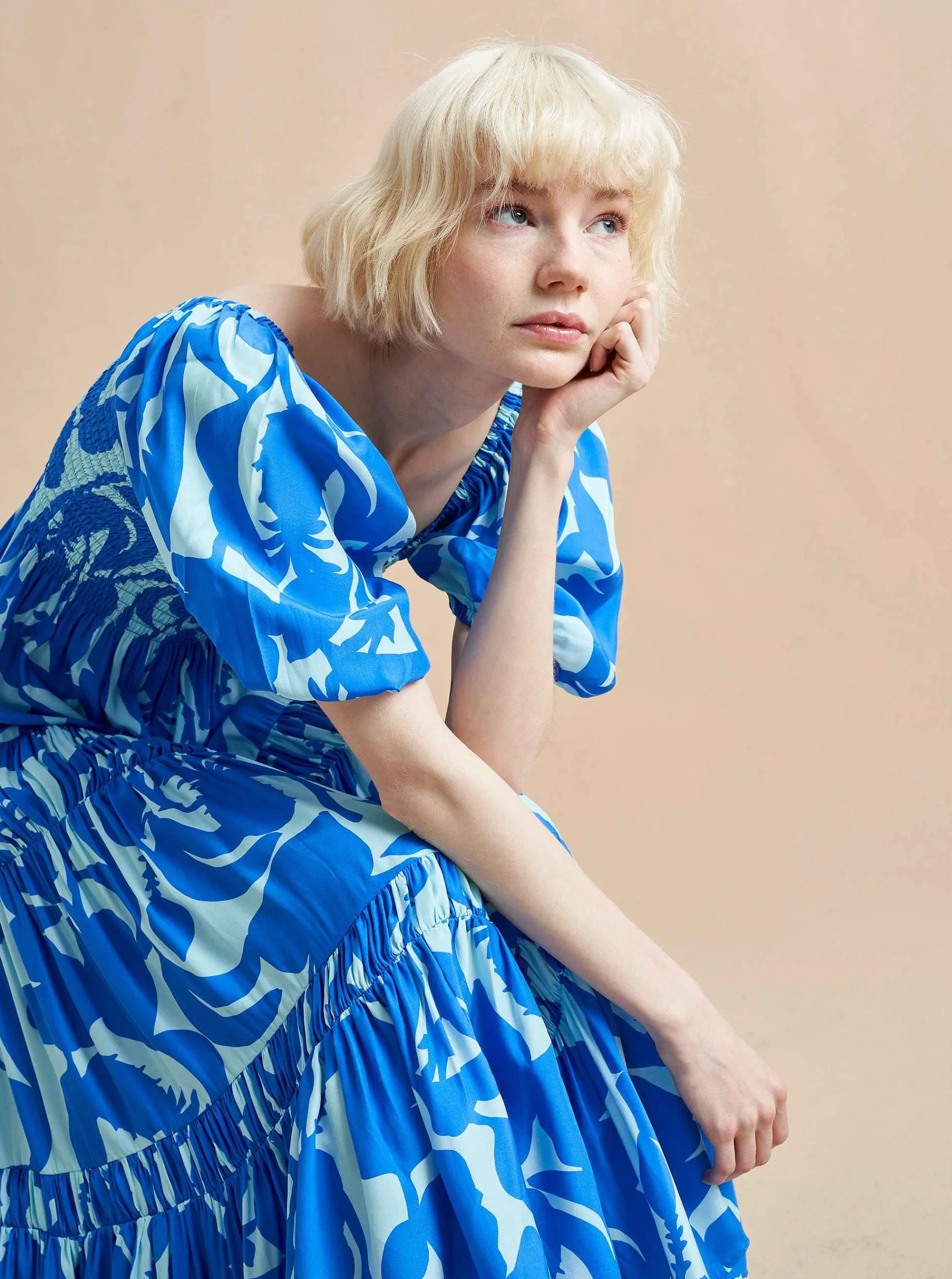 La Ligne Pyper Dress Pale Blue Store