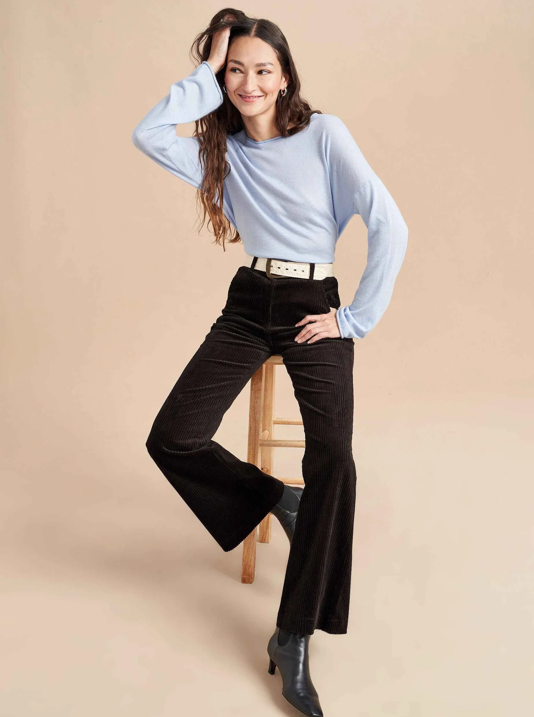 La Ligne Reece Trouser Chocolate Online