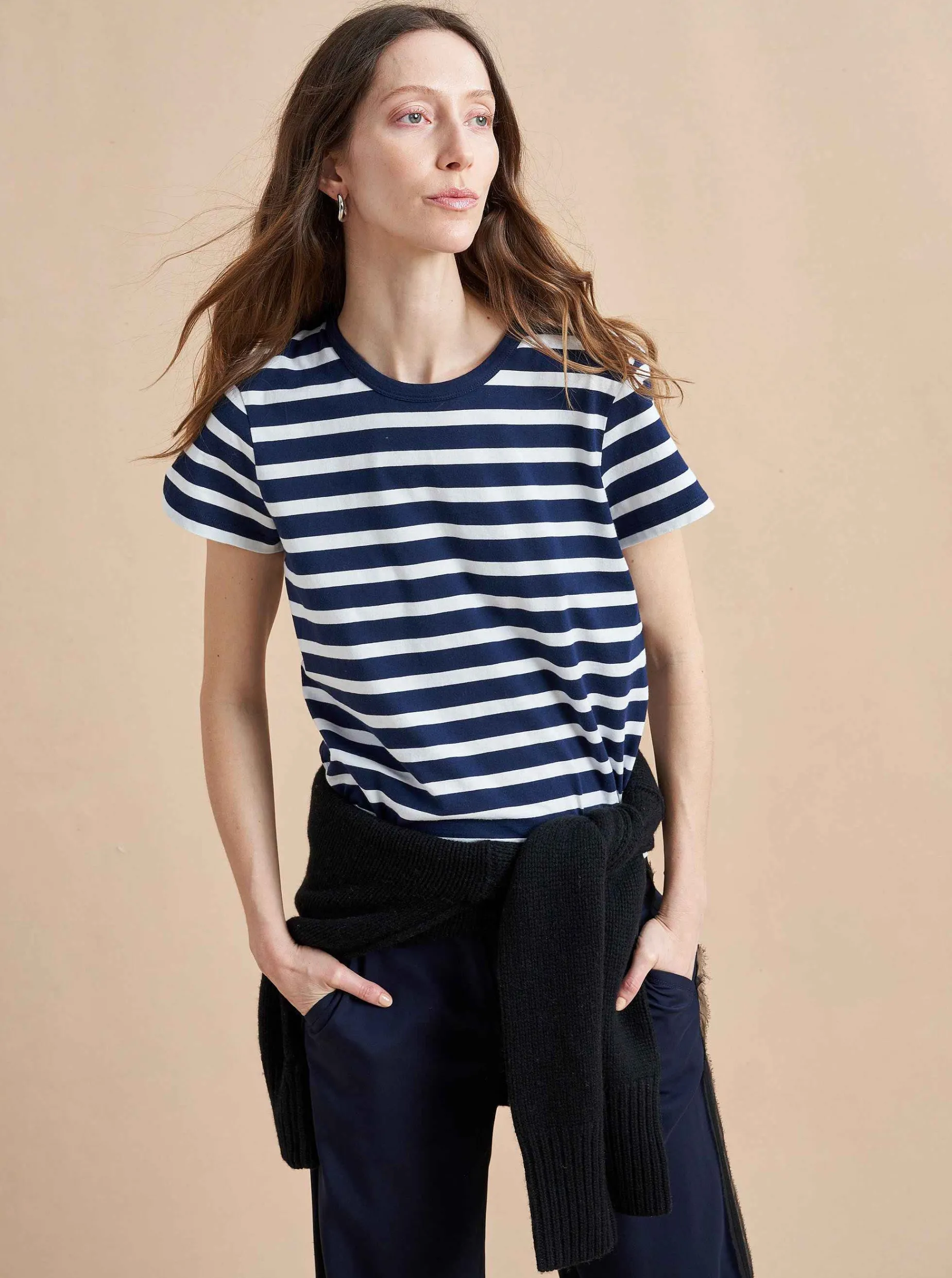 La Ligne Rickie Tee Navy/White Discount