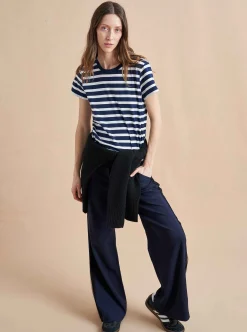 La Ligne Rickie Tee Navy/White Discount