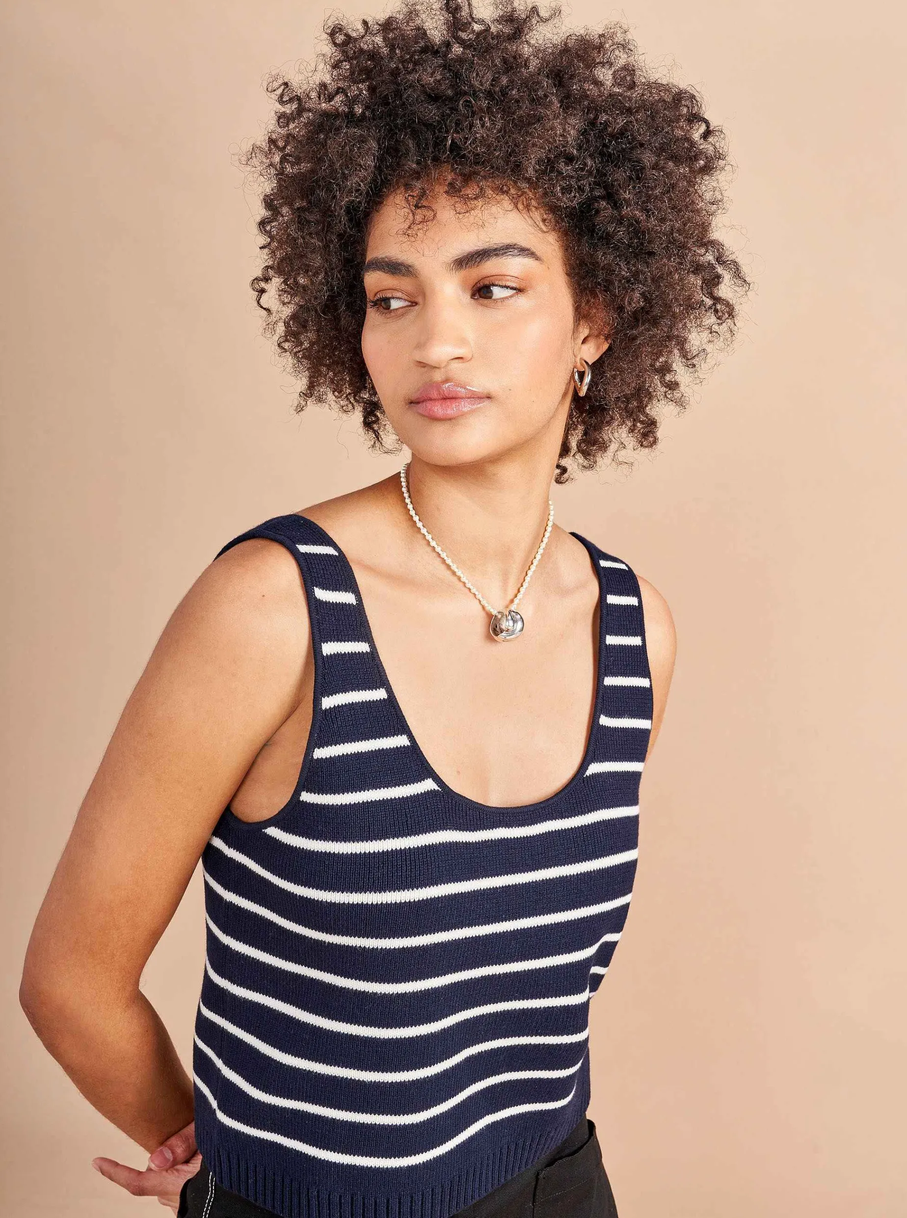 La Ligne Sailor Tank Navy/Cream Online