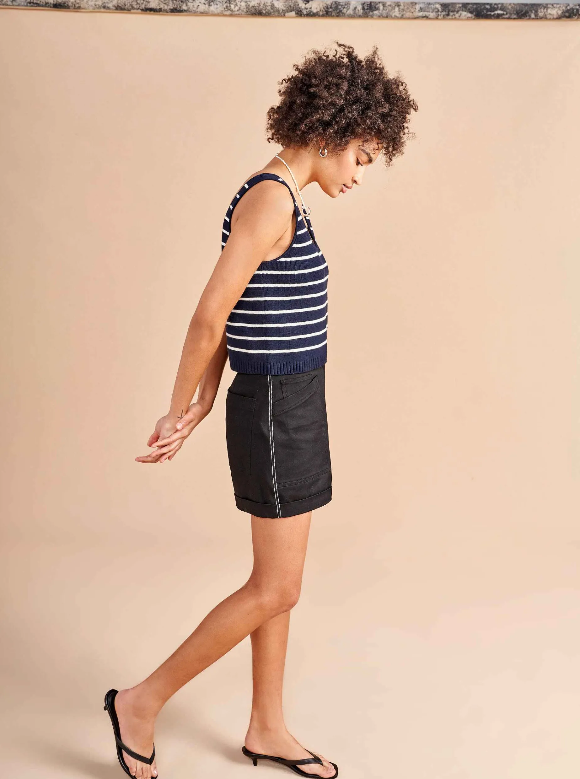 La Ligne Sailor Tank Navy/Cream Cheap