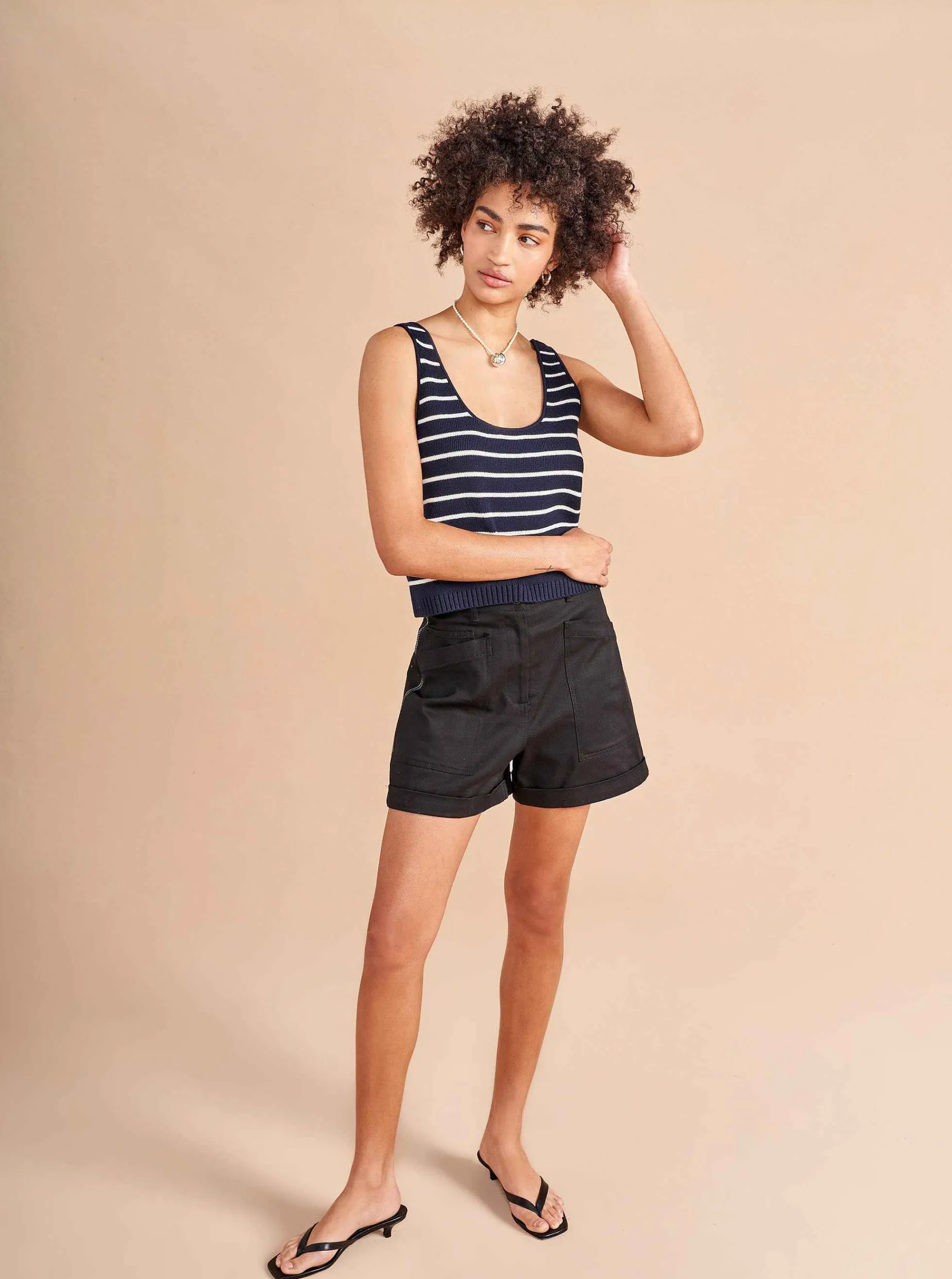 La Ligne Sailor Tank Navy/Cream Cheap