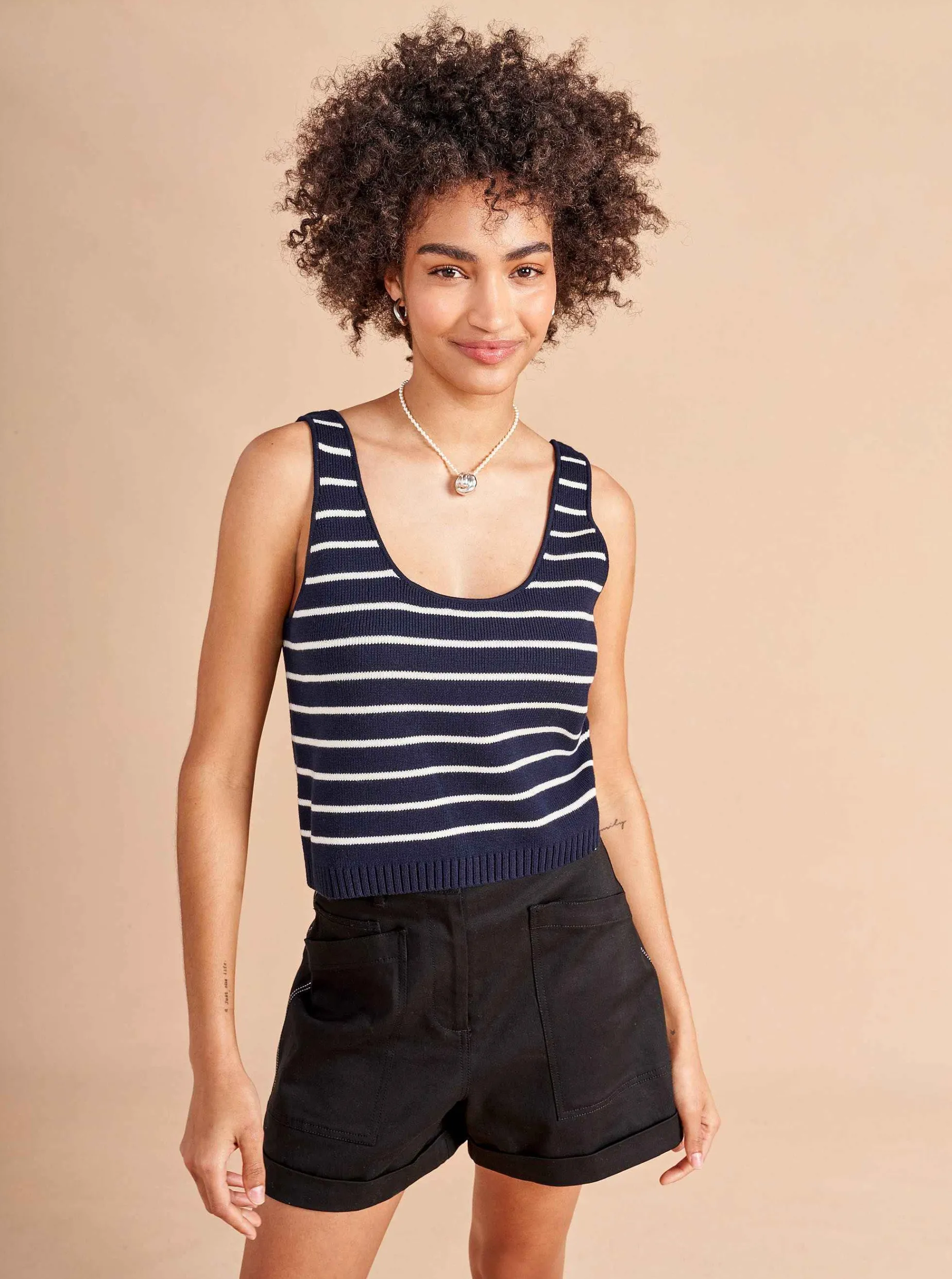 La Ligne Sailor Tank Navy/Cream Cheap