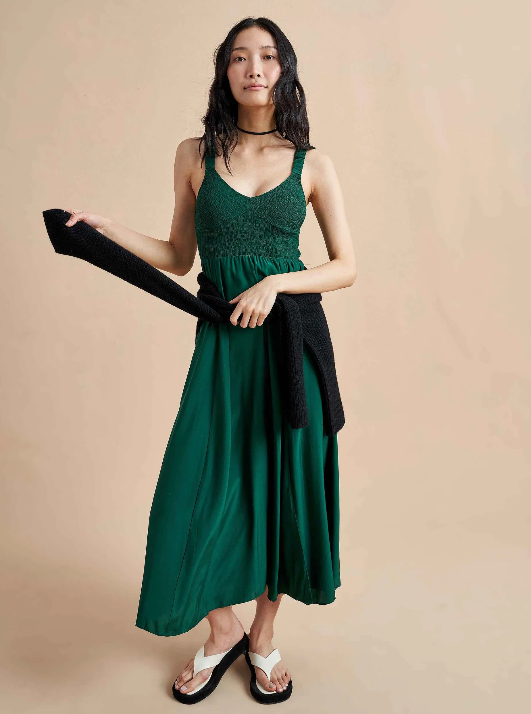La Ligne Sarah Dress Green Cheap