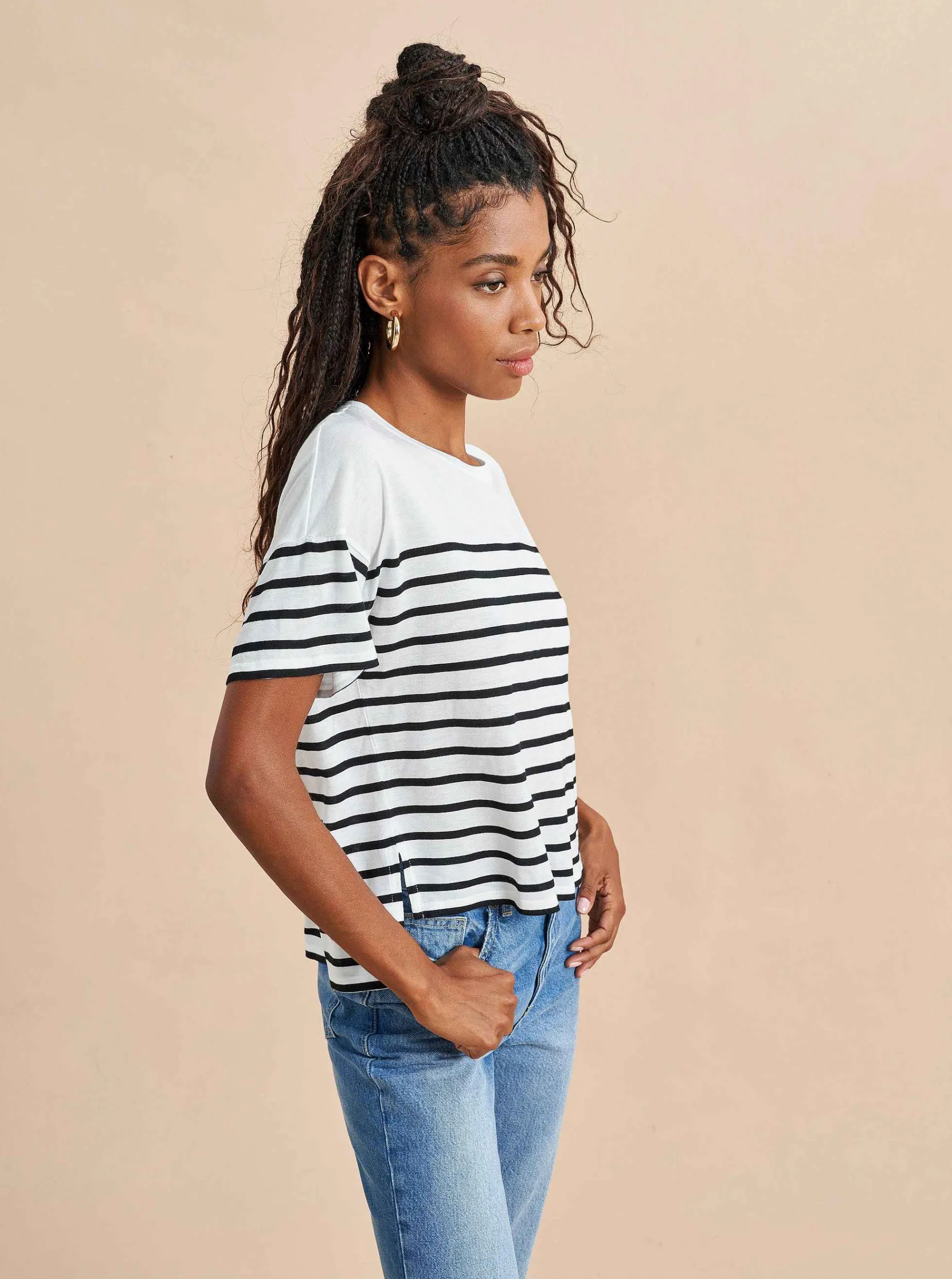 La Ligne Short Sleeve Teddy Tee Best