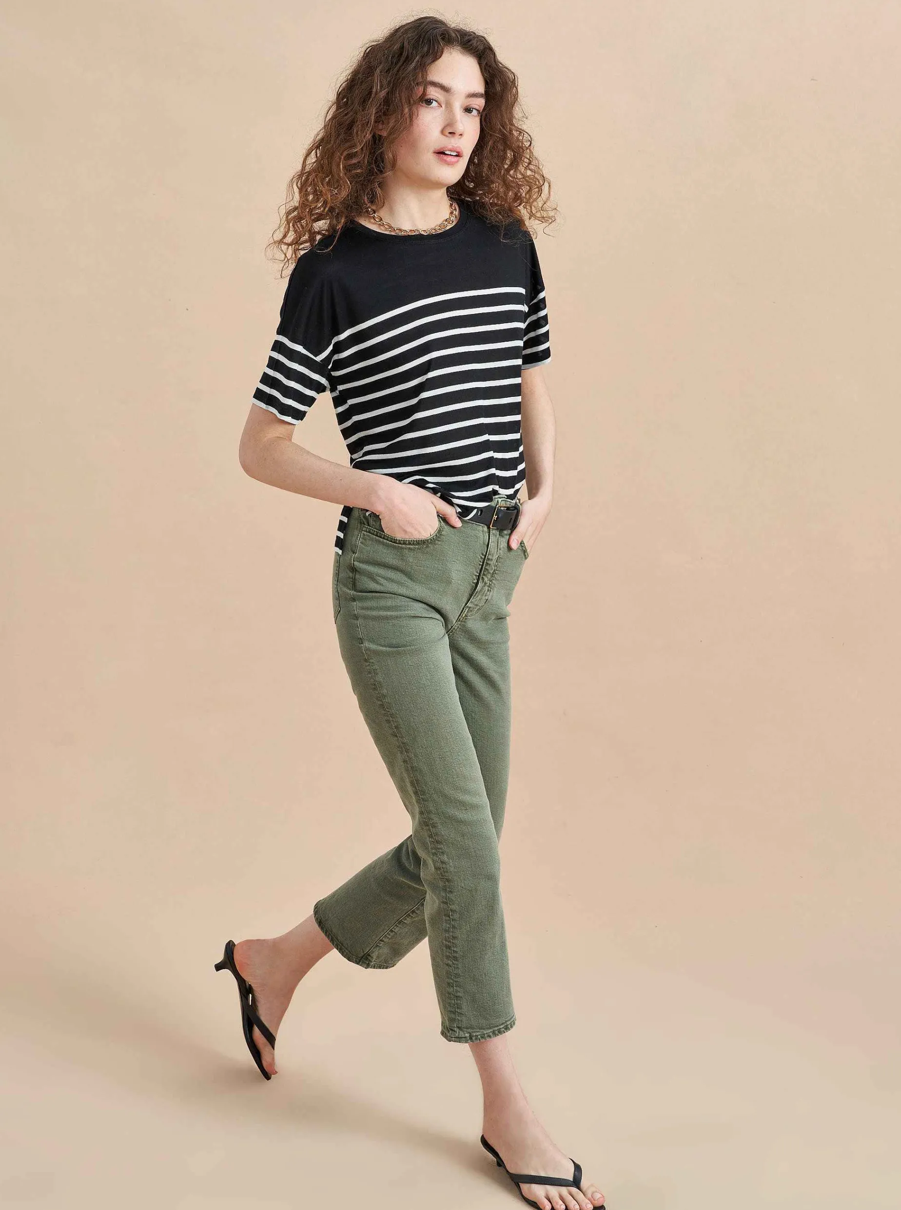 La Ligne Short Sleeve Teddy Tee Fashion