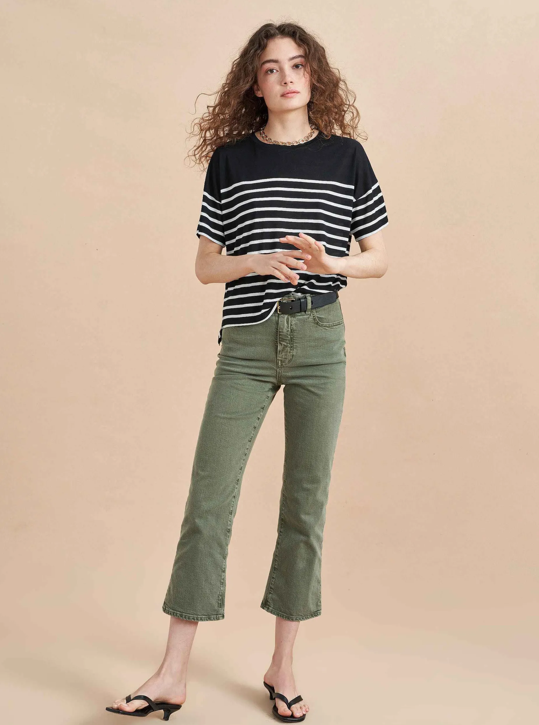 La Ligne Short Sleeve Teddy Tee Fashion