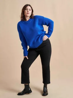 La Ligne Solid Marin Sweater Cobalt Hot