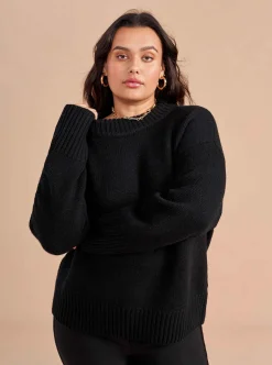 La Ligne Solid Marin Sweater Black Shop