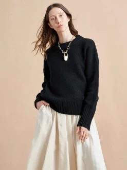 La Ligne Solid Marin Sweater Black Shop