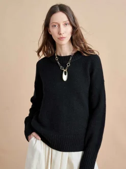 La Ligne Solid Marin Sweater Black Shop