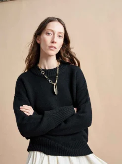 La Ligne Solid Marin Sweater Black Shop
