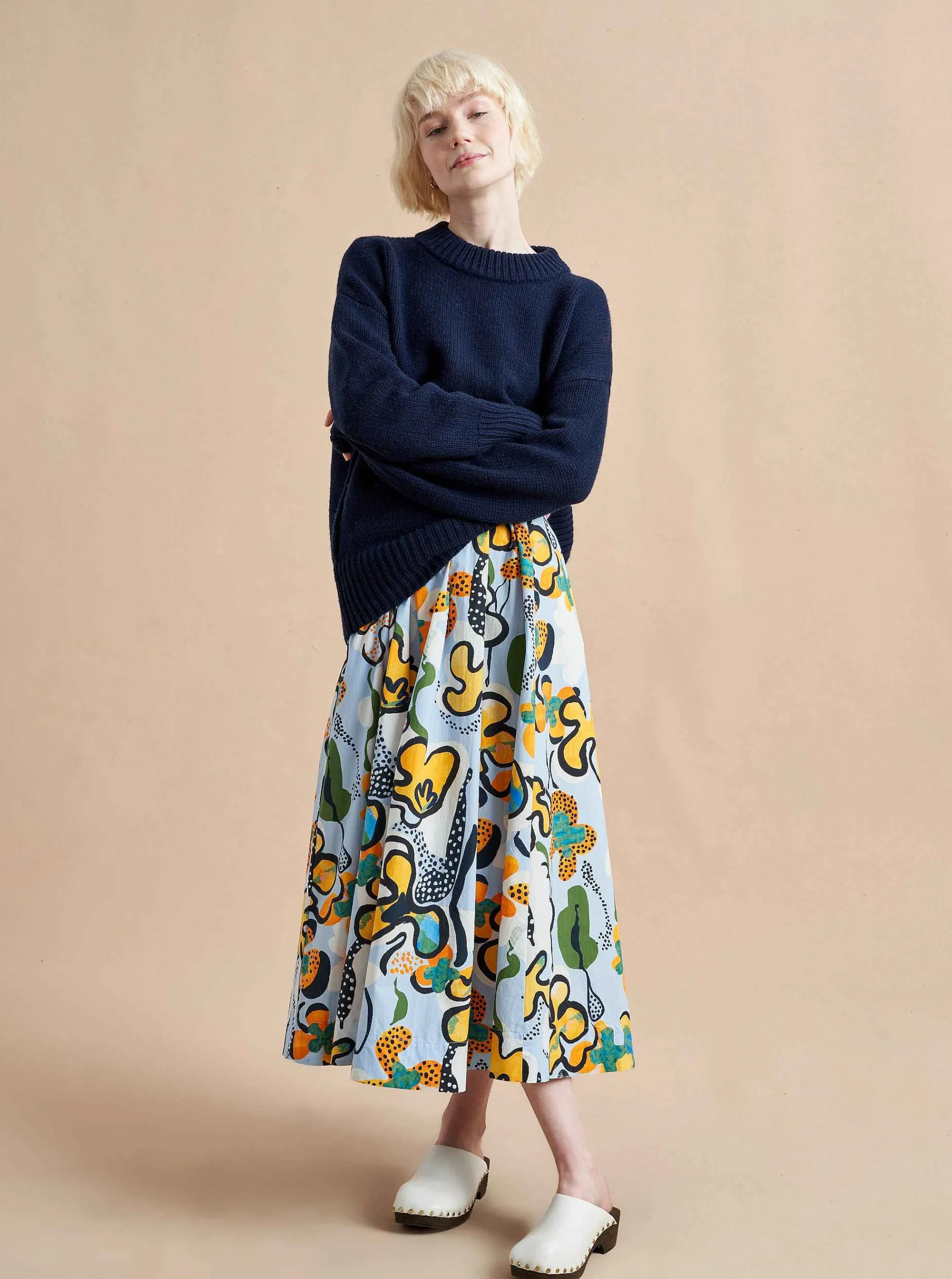 La Ligne Solid Marin Sweater Navy Flash Sale