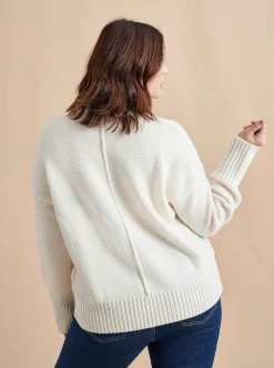 La Ligne Solid Marin Sweater Cream Outlet