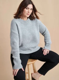 La Ligne Solid Marin Sweater Grey Fashion