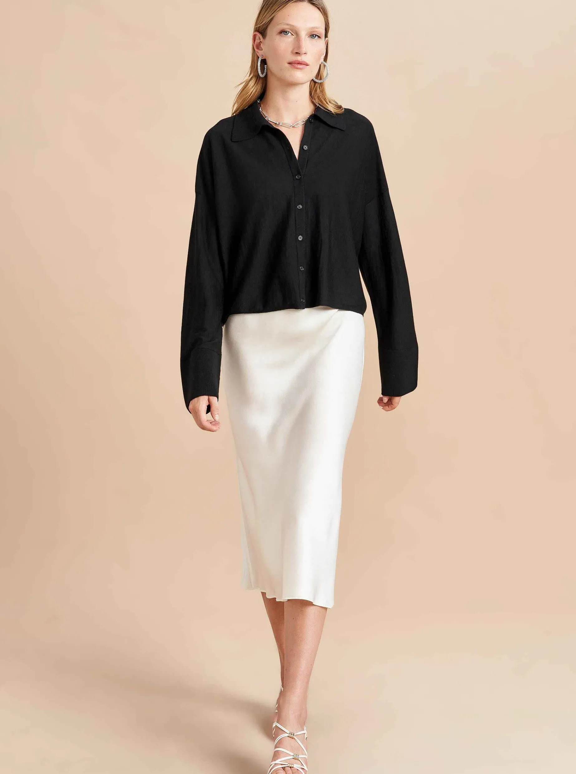 La Ligne Solid Meredith Shirt Shop