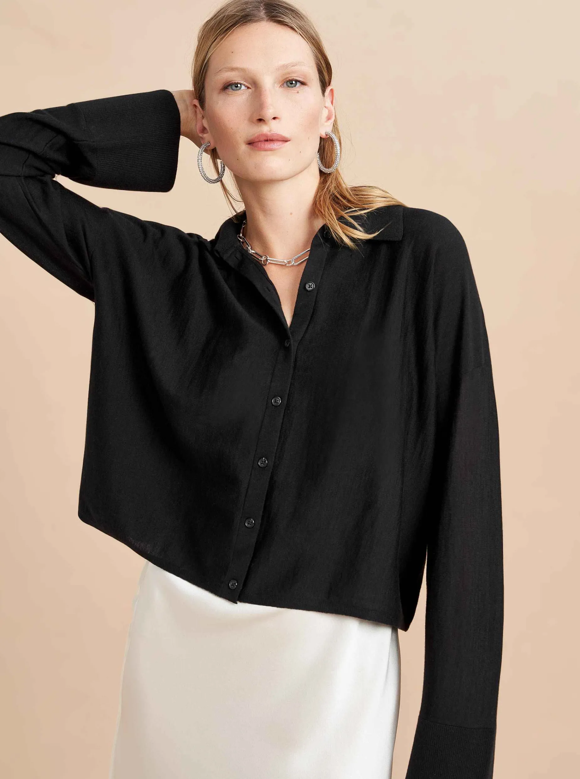 La Ligne Solid Meredith Shirt Shop