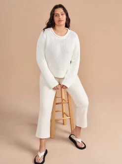 La Ligne Solid Mini Marina Sweater Ivory Outlet