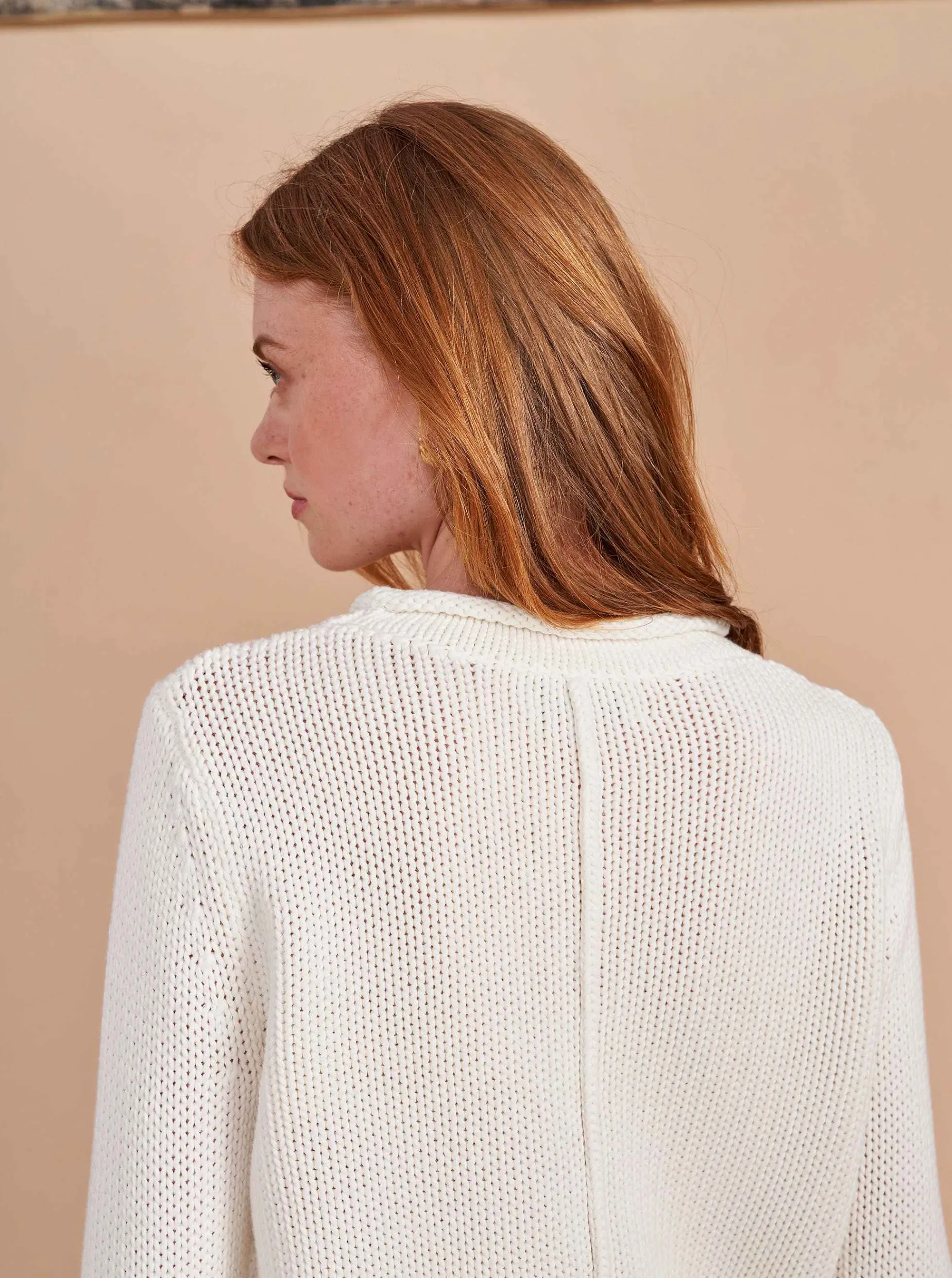 La Ligne Solid Mini Marina Sweater Ivory Outlet