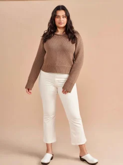 La Ligne Solid Mini Marina Sweater Tan Discount
