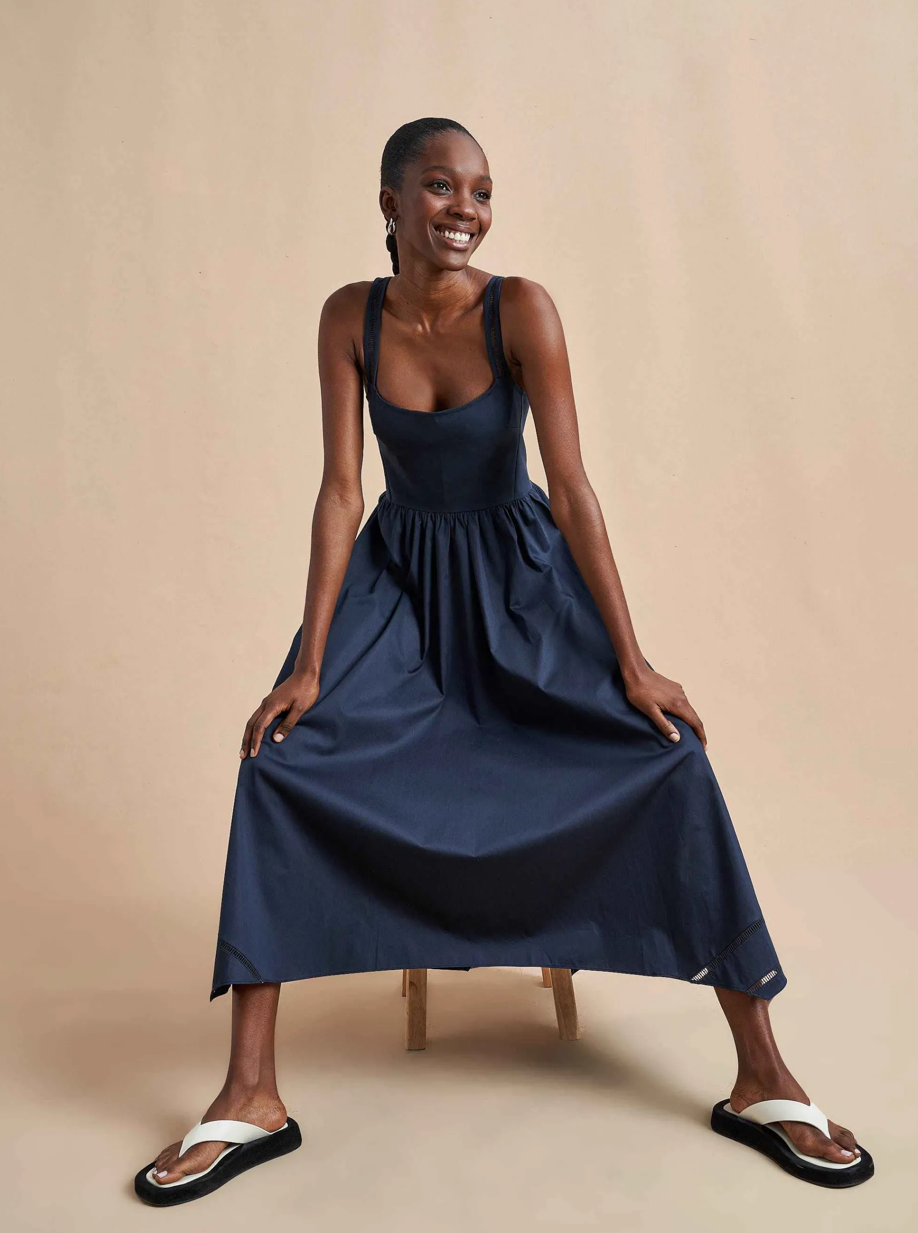 La Ligne Soraya Dress Midnight Online