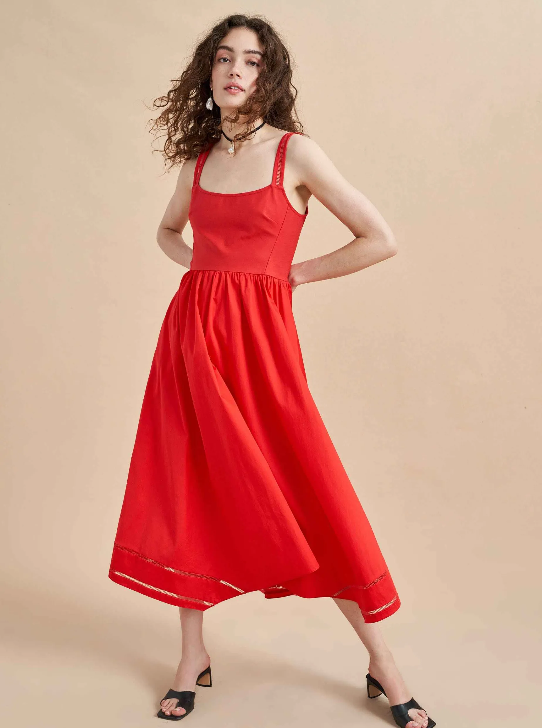 La Ligne Soraya Dress Poppy Cheap