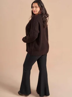 La Ligne Toujours Sweater Chocolate Discount