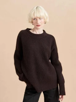 La Ligne Toujours Sweater Chocolate Discount