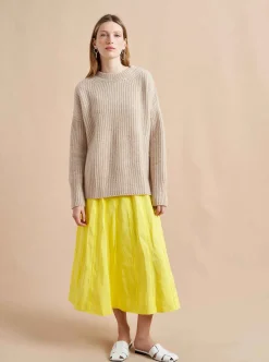 La Ligne Toujours Sweater Tan Fashion