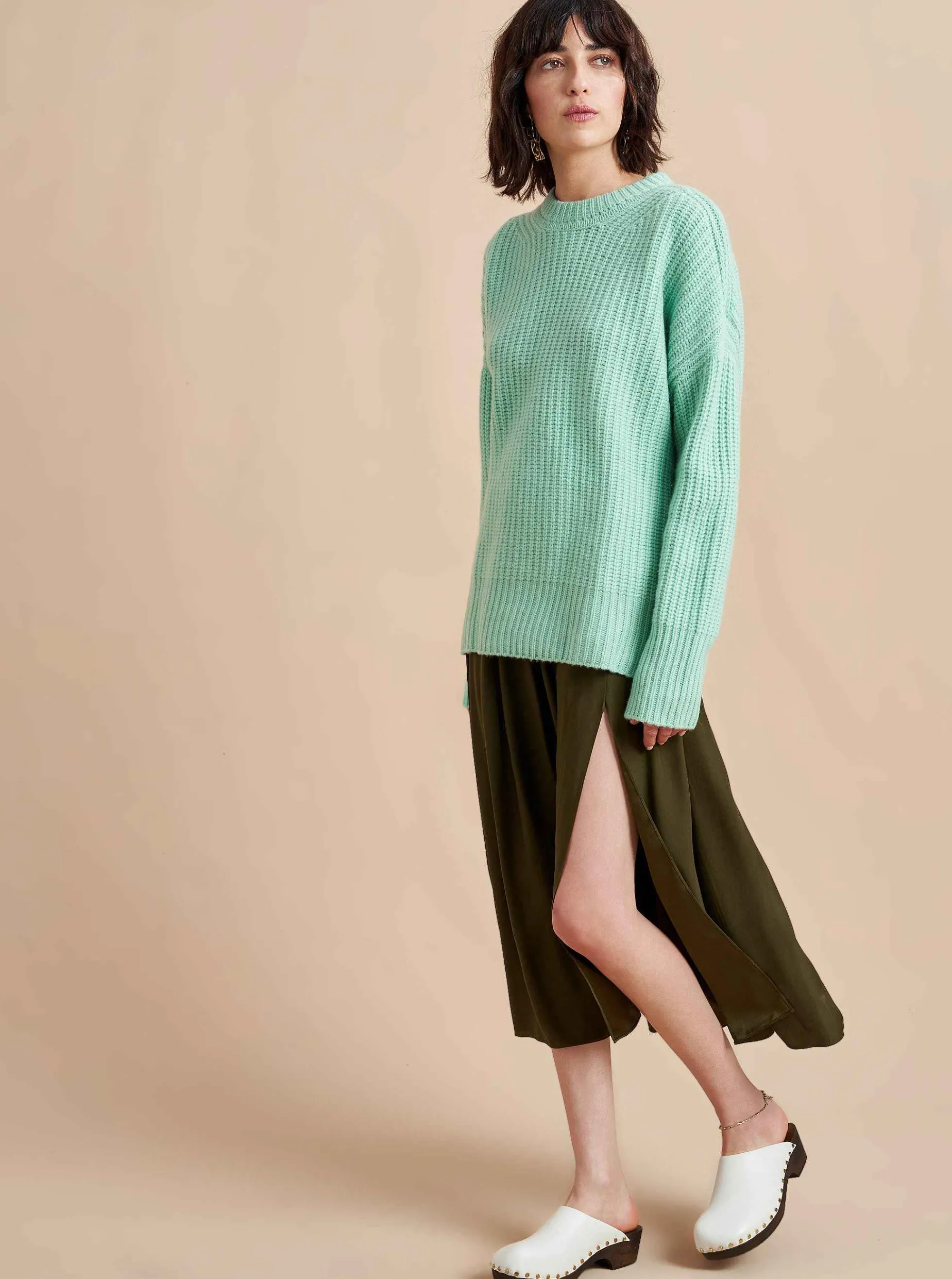 La Ligne Toujours Sweater Mint Flash Sale