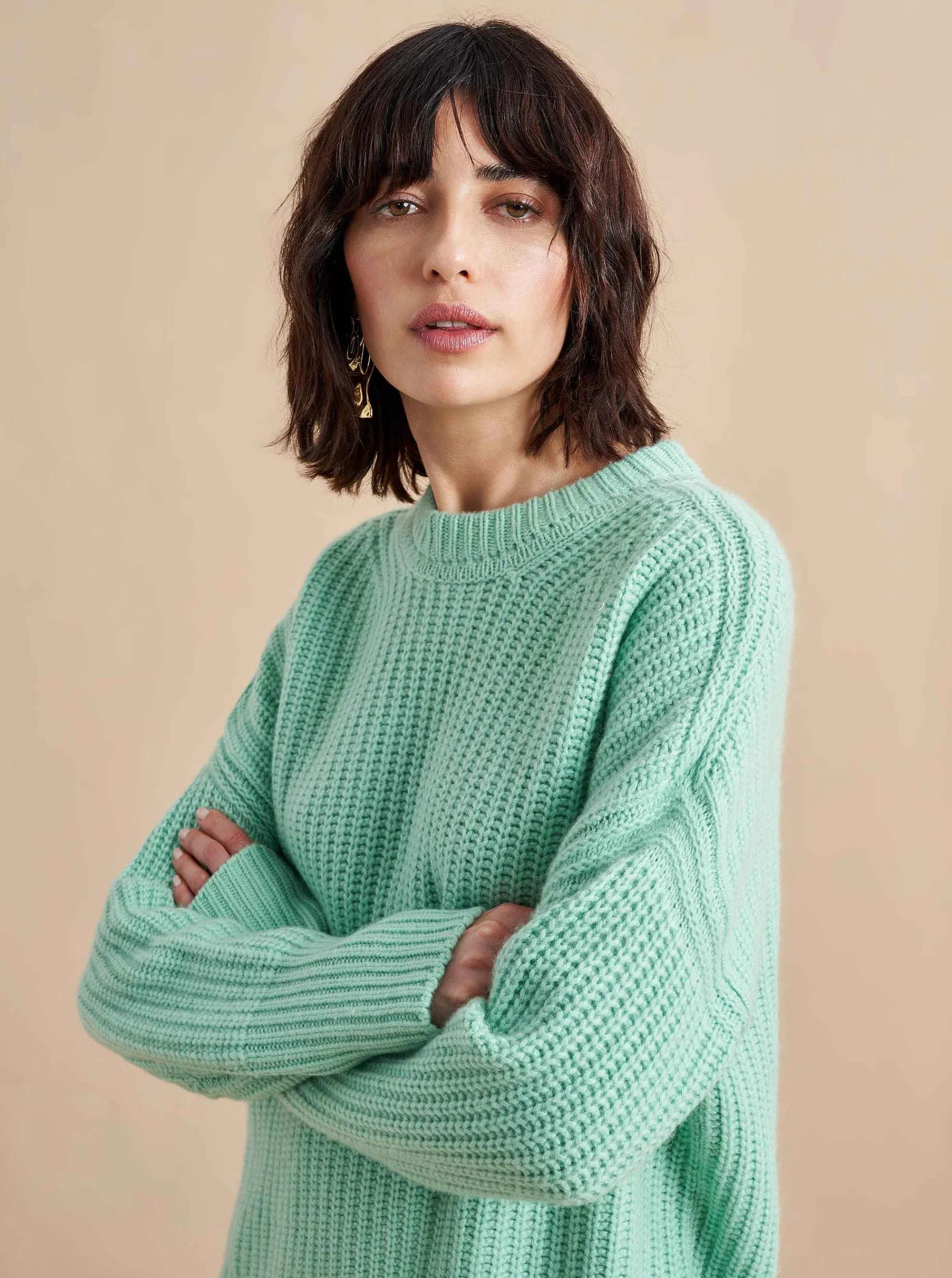 La Ligne Toujours Sweater Mint Flash Sale