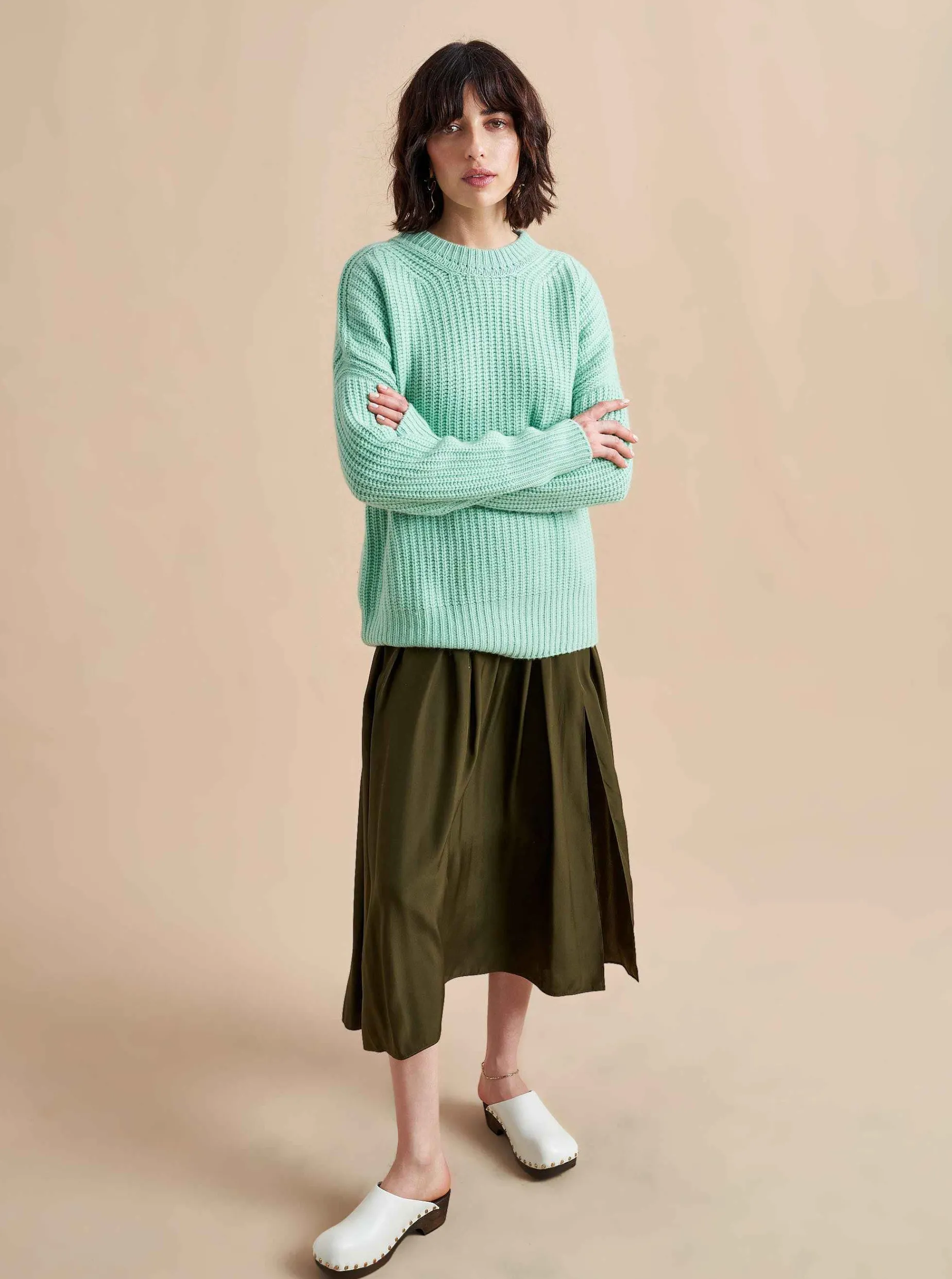 La Ligne Toujours Sweater Mint Flash Sale