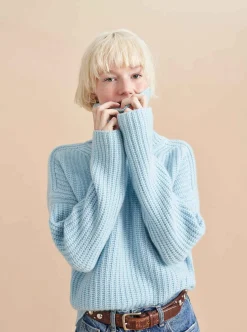 La Ligne Toujours Turtleneck Periwinkle Clearance