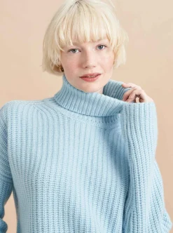 La Ligne Toujours Turtleneck Periwinkle Clearance