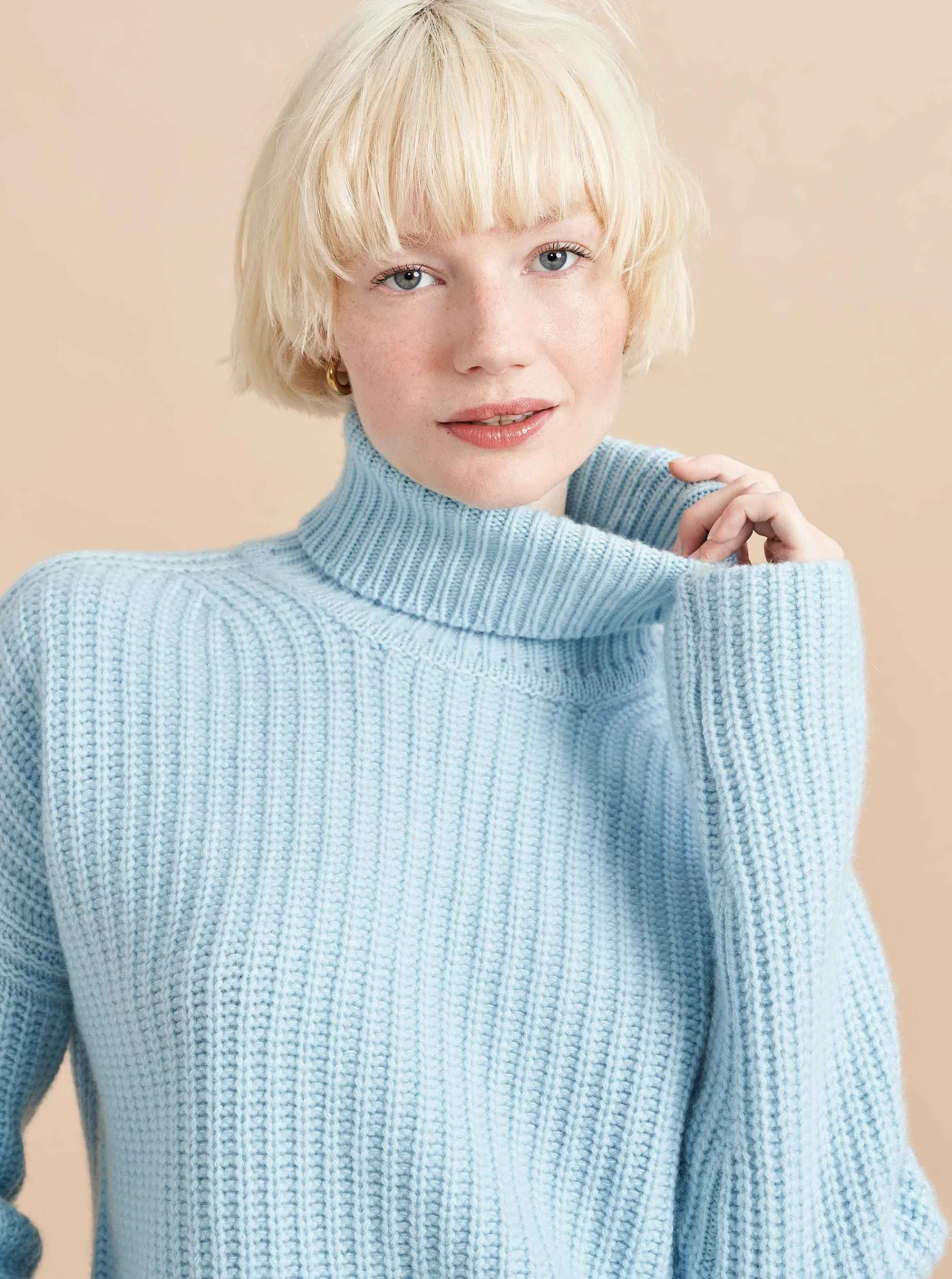La Ligne Toujours Turtleneck Periwinkle Clearance