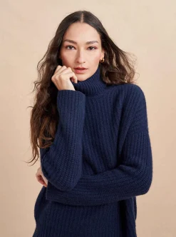 La Ligne Toujours Turtleneck Navy Best