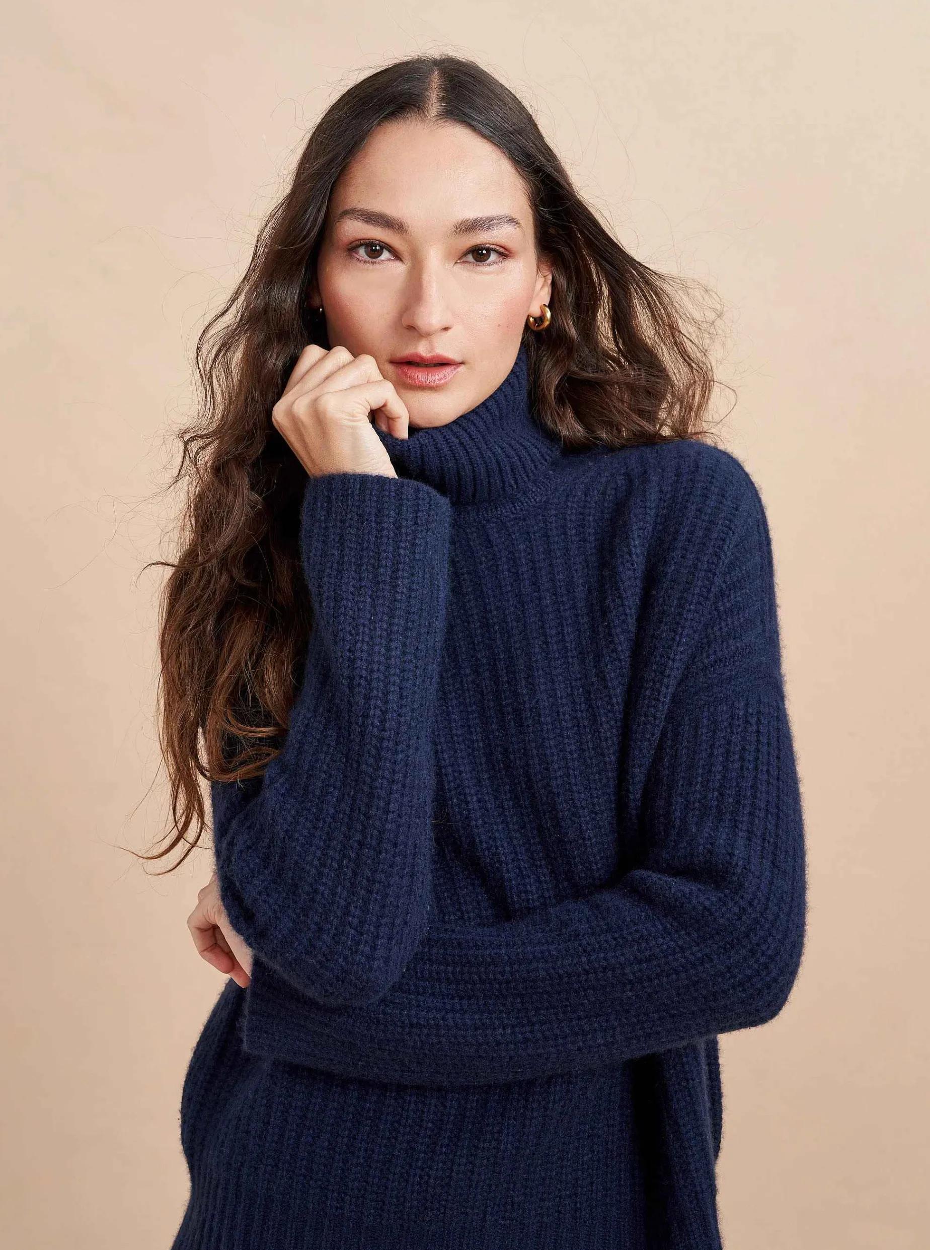 La Ligne Toujours Turtleneck Navy Best