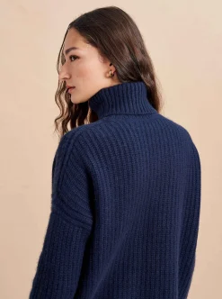 La Ligne Toujours Turtleneck Navy Best