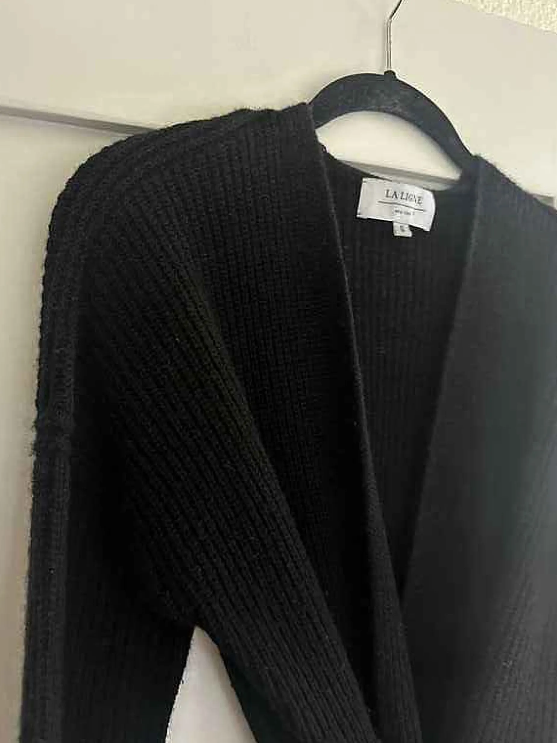 La Ligne Toujours Wrap Cardigan Black Cheap