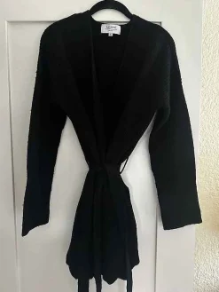 La Ligne Toujours Wrap Cardigan Black Cheap